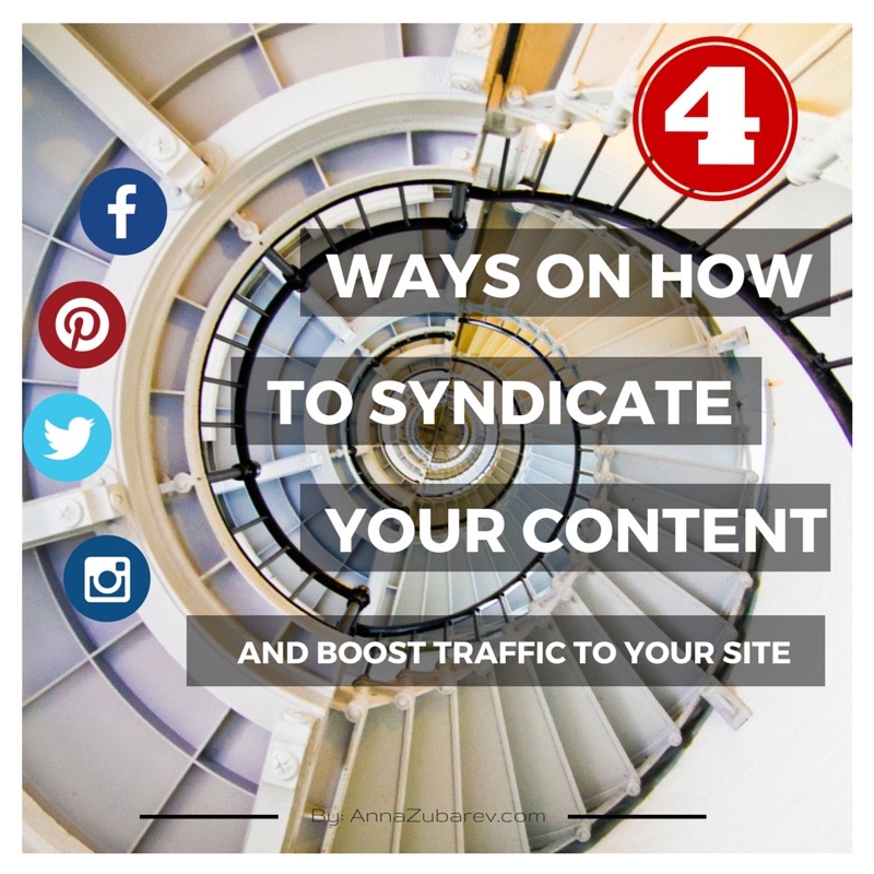 4 Ways On How To Syndicate Your Content And Boost Traffic To Your Site.